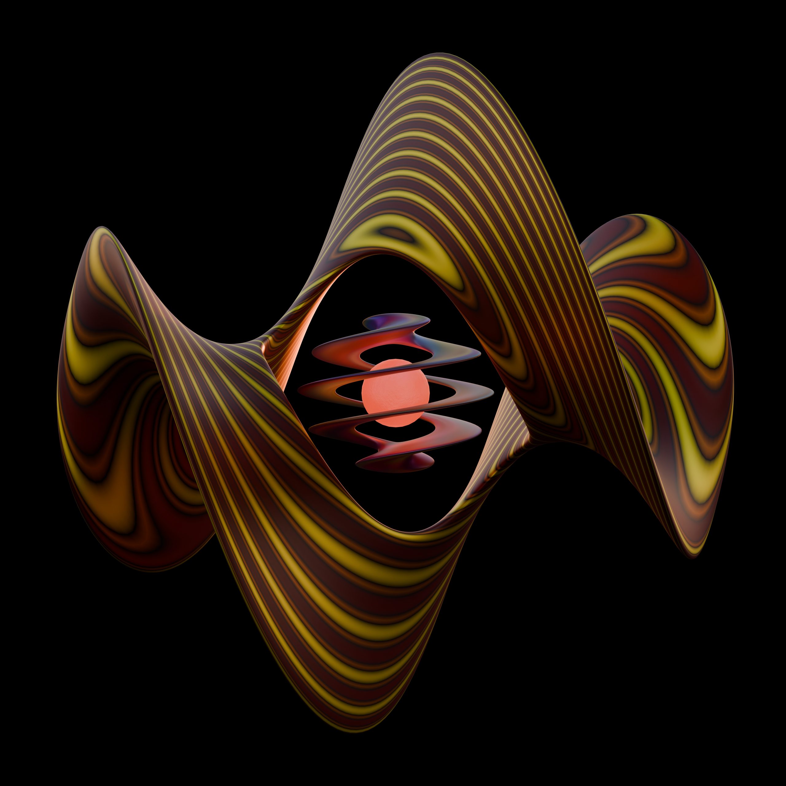 À la croisée de la géométrie pure et du mouvement organique, **Écho Topologique** invite le spectateur dans un espace où la matière semble défier les lois de la physique traditionnelle.