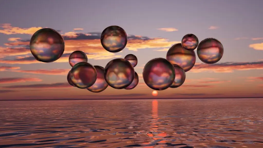 Tableau Bulles de Rêve dans un salon contemporain