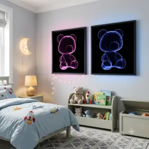 L’Ours Quantique- Décoration Murale pour chambre d'enfants