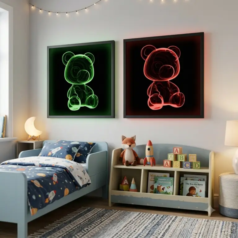 L’Ours Quantique- Décoration Murale pour chambre d'enfants