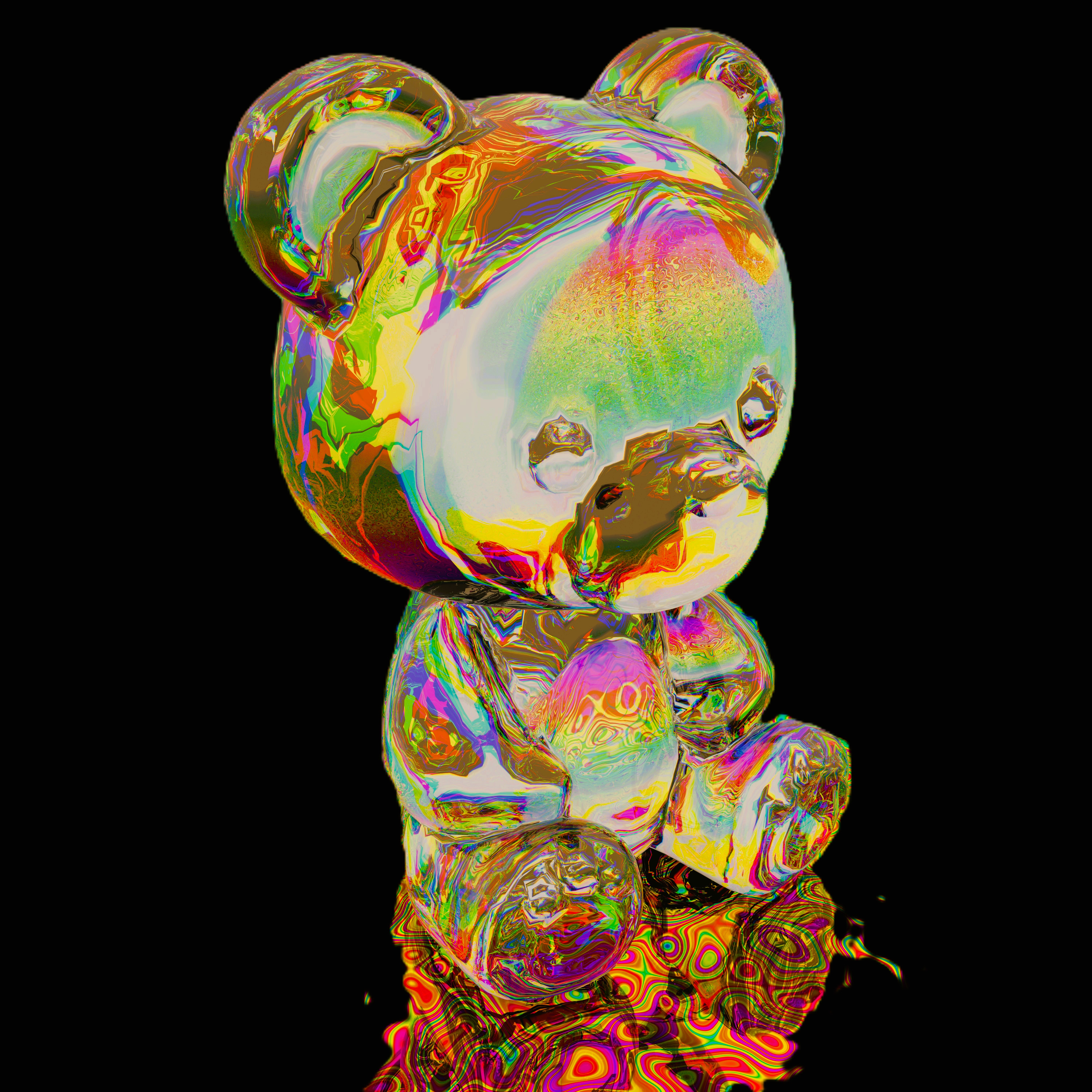 L’Ours Quantique Diamant - Décoration Murale pour chambre d'enfant
